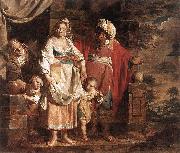 VERHAGHEN, Pieter Jozef Hagar and Ishmael Banished by Abraham Sweden oil painting artist